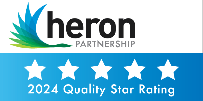 Heron Partnership 2024 Quality Star Rating award logo