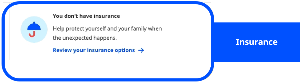 Insurance screen image